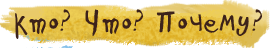 Кто? Что? Почему?